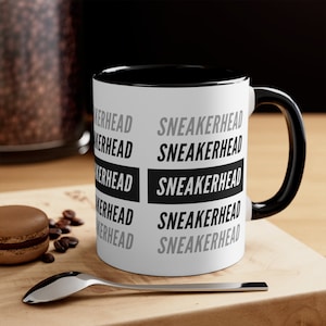 Sneakerhead Coffee Mug I Sneaker Collector Mug I Sneaker Enthusiast Coffee Cup I Red and White 11oz Ceramic Mug