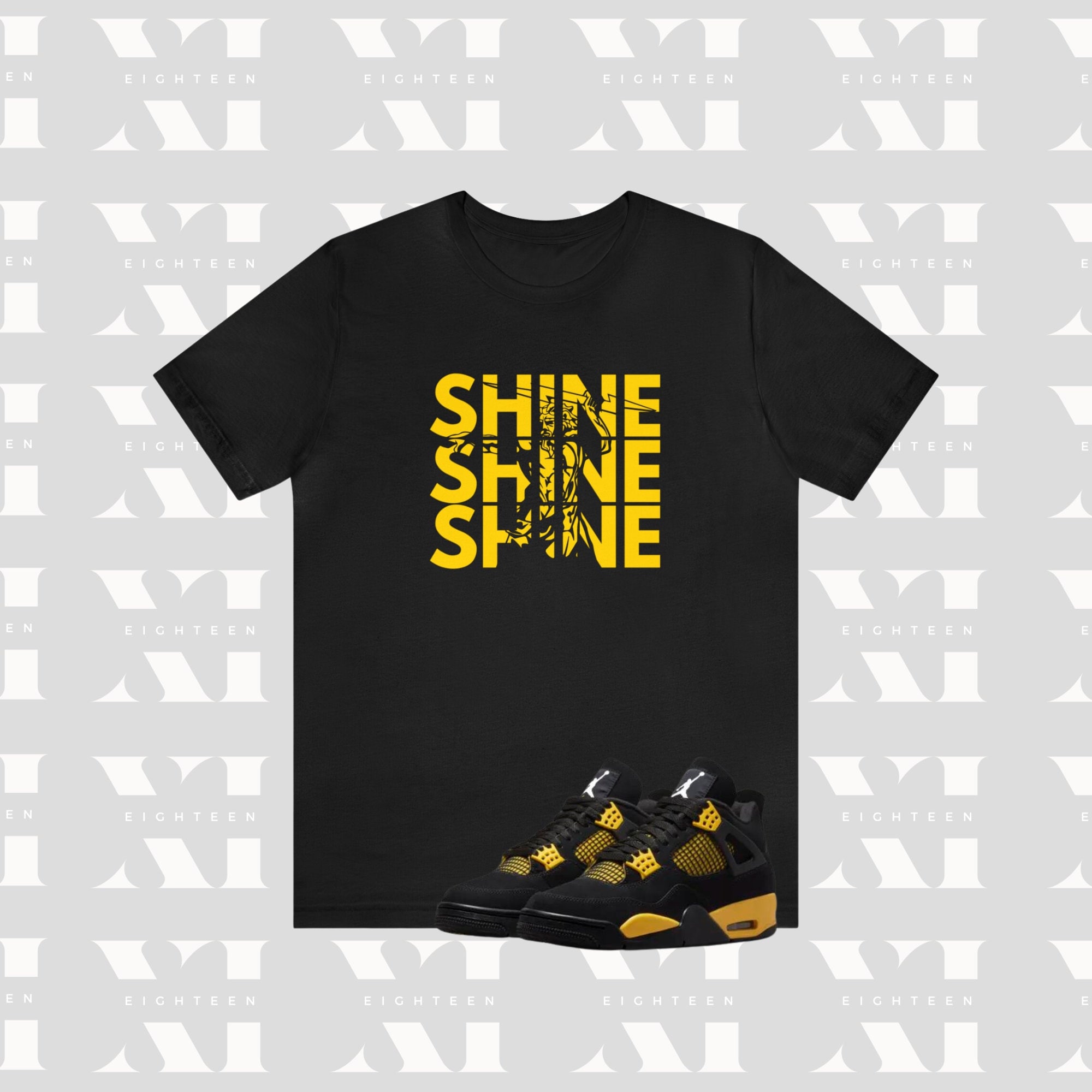 Black yellow jordan shirt online