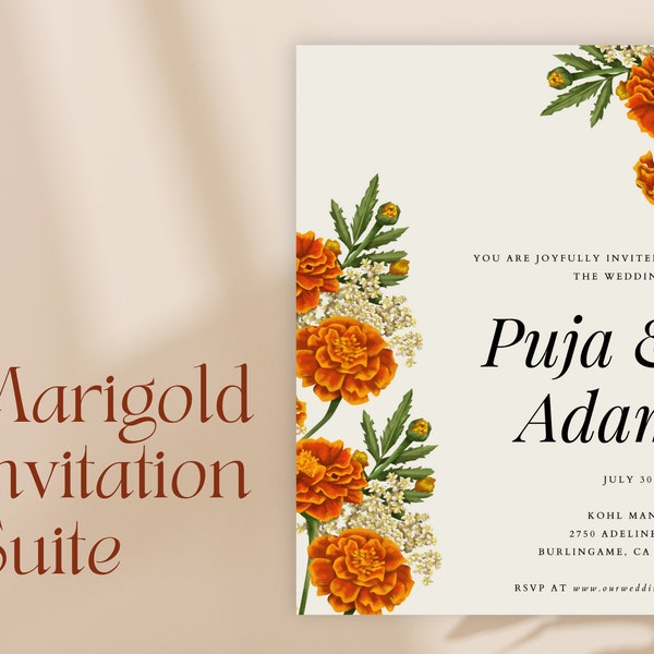 Marigold Invitation Suite
