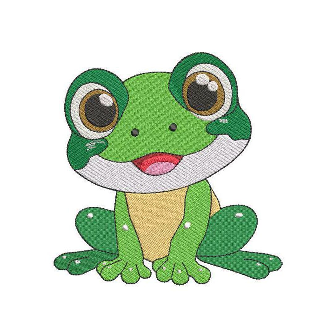 Baby Frog Machine Embroidery Design, Cute Animal (instant Download) - Etsy