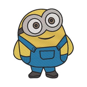 Smiling Minion Embroidery Design Embroidery  minion cute character Machine design Digital File  kids embroidery 8 formats 6 Sizes!
