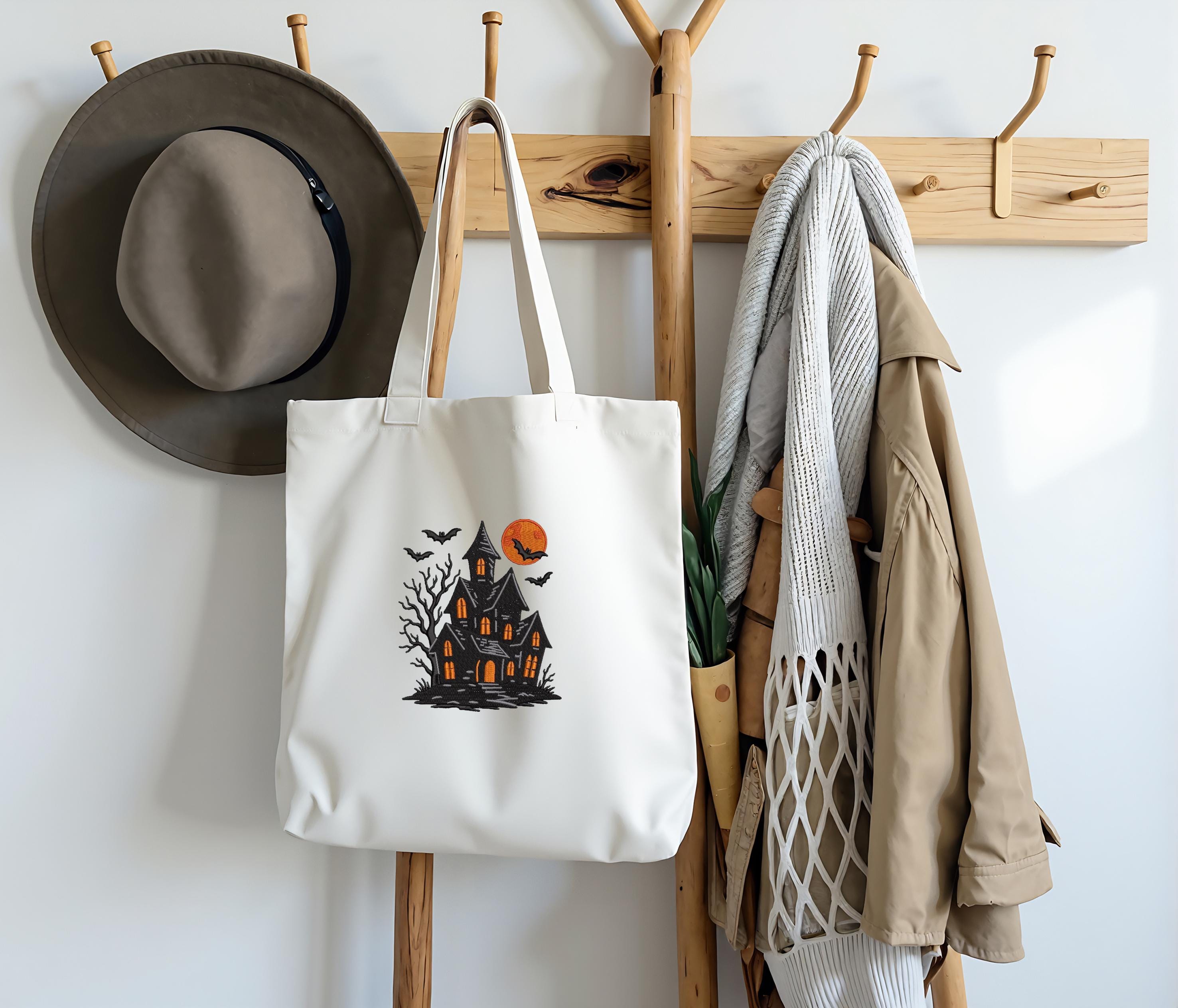 Haunted Home Machine Embroidery Design: Spooky Halloween Art (digital ...