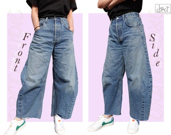 【DISCERNMENT】Stitch New Balloon Easy Denim NEXT Kids' Stripe Drawstring Balloon Jeans | Nordstrom