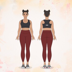 High Rise Capri Leggings Sewing Pattern | Women's PDF Pattern XS-4XL | A4, US Letter & A0 image 3