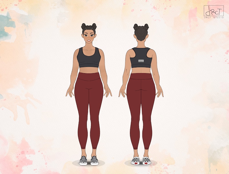 High Rise Capri Leggings Sewing Pattern | Women's PDF Pattern XS-4XL | A4, US Letter & A0 image 3