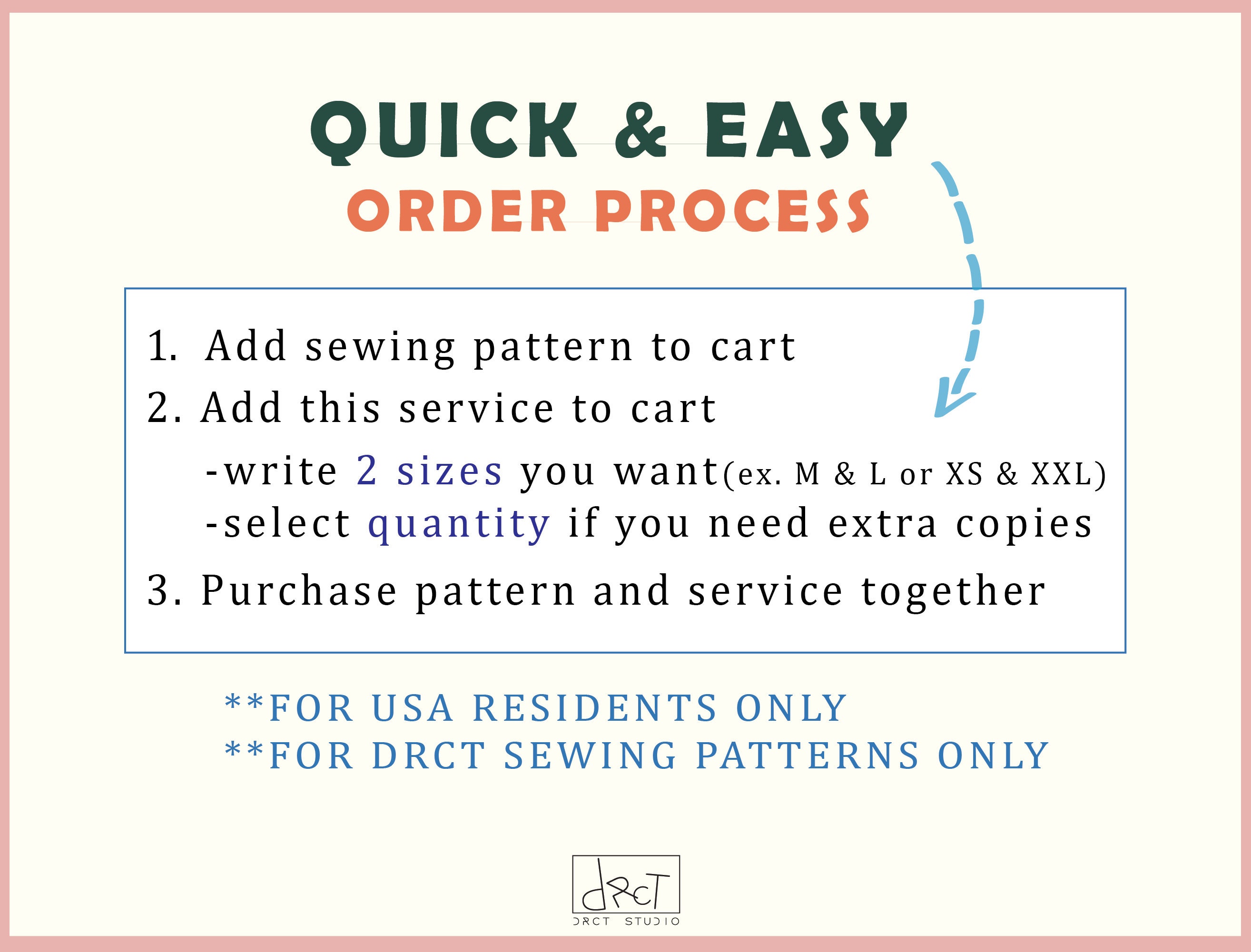 Print Sewing Pattern | Large Format Physical Paper Copy| Printing ...