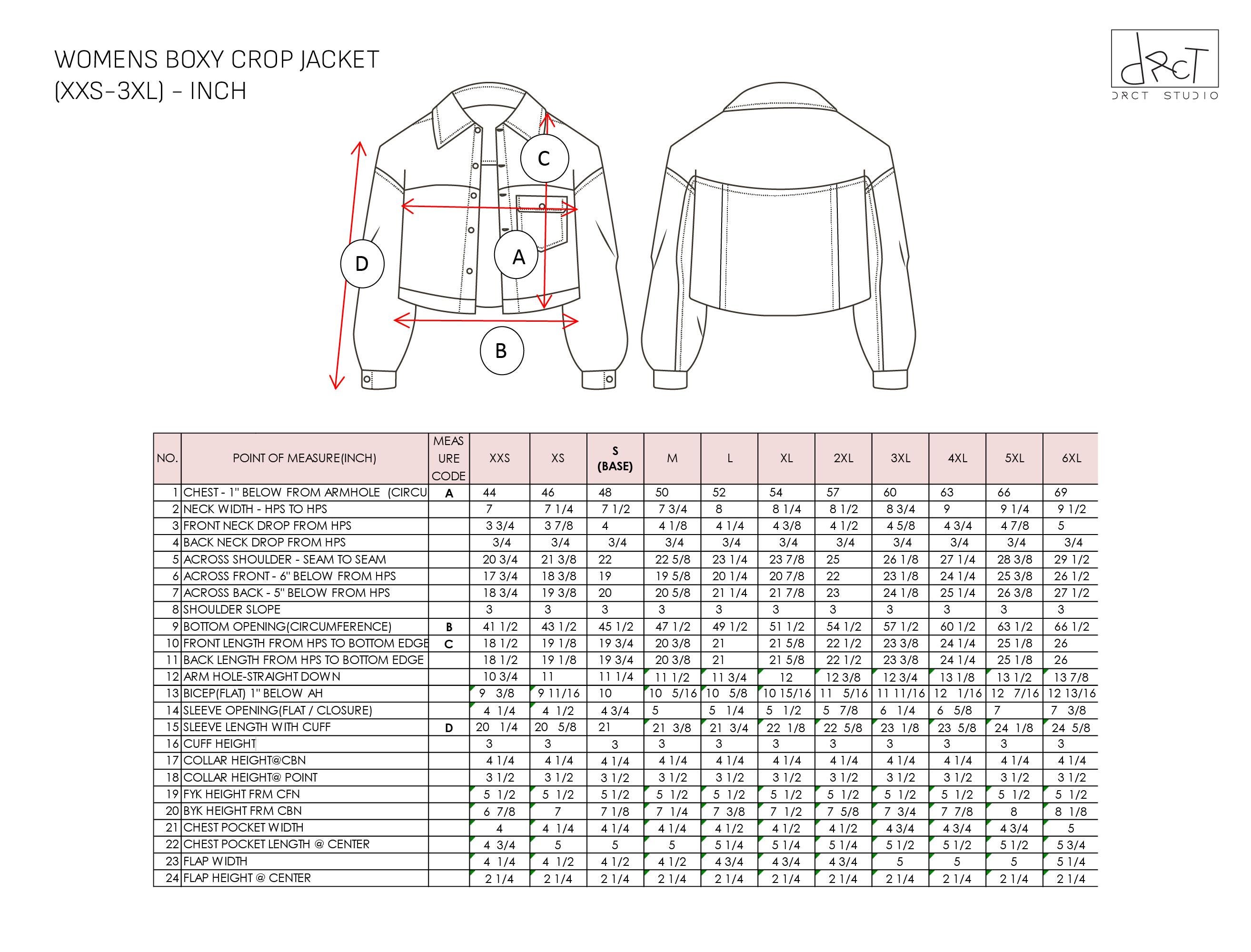 Simple Box Jacket Pattern Women’s Boxy Crop Jacket | PDF Sewing Pattern | XXS–3XL | A4 / A0 ...