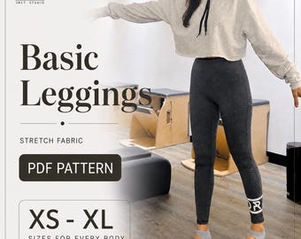A4, A0 | Women's Crop Hoodie Sewing Pattern | XS - XL  | Digital PDF