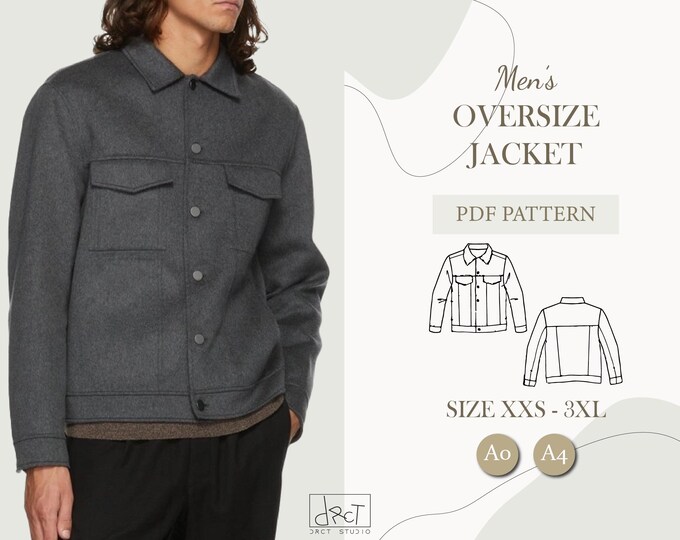 Worker Jacket Pattern Minimalist's Worker Jacket PDF Pattern - Etsy Canada