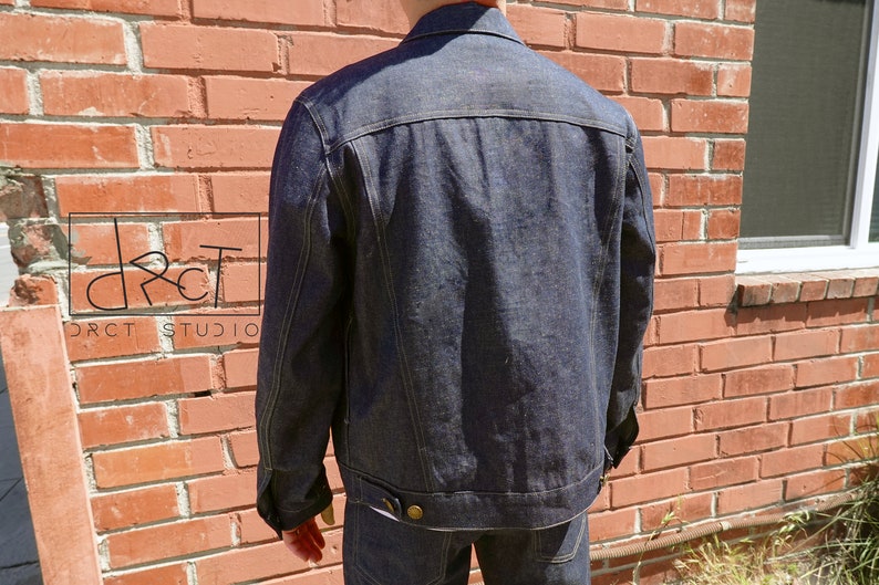 XXS-5XL Men's Basic Denim Jacket Sewing Pattern Digital PDF A4, A0 image 6