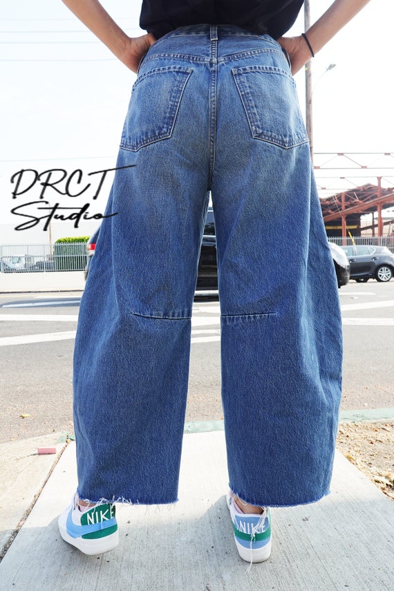 【EZKATON】24FW★ Angle Balloon Wide Denim Pants EZKATON】24FW☆ Angle Balloon Wide Denim Pants (EZKATON