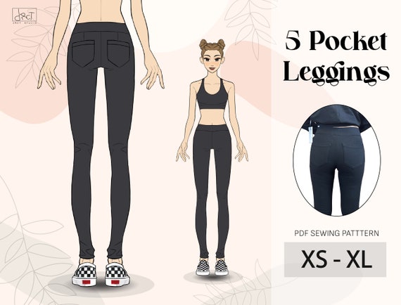 5 pocket leggings sales