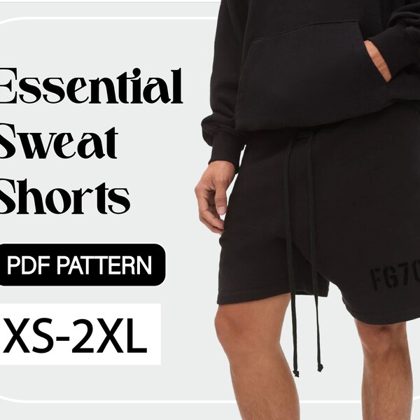 Mens Sweate short|Premium Branded Pattern|Essentials sweatshorts|Essentials shorts|Street Trendy|Fear of god|Digital Pattern|Unisex|XS-2XL