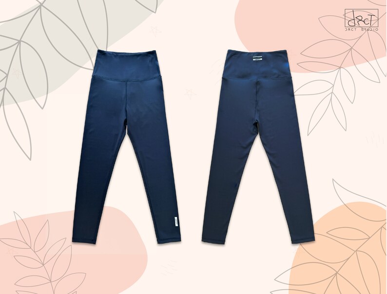 High Rise Capri Leggings Sewing Pattern | Women's PDF Pattern XS-4XL | A4, US Letter & A0 image 4
