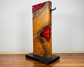 Supporto per cuffie n. 314 - Radica di teak
