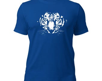 Tiger Print T-shirt: Soft Cotton Unisex Tee