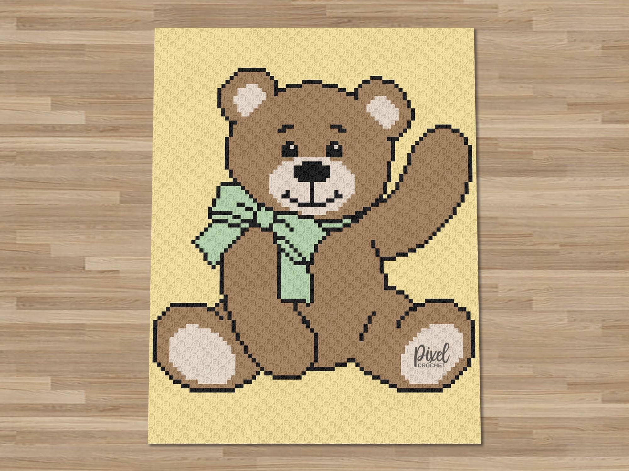 30 Teddy Bear Blanket Crochet Patterns for Cozy Baby Gifts, Loveys, and Keepsake Afghans 2 C2C Teddy Bear Blanket Pattern