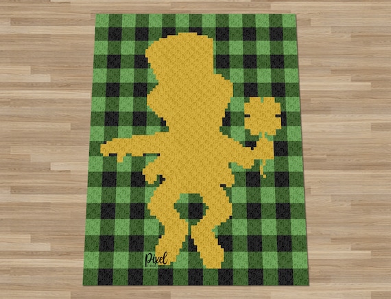 C2C Jaunty Leprechaun St. Patrick's Day Blanket Crochet Pattern