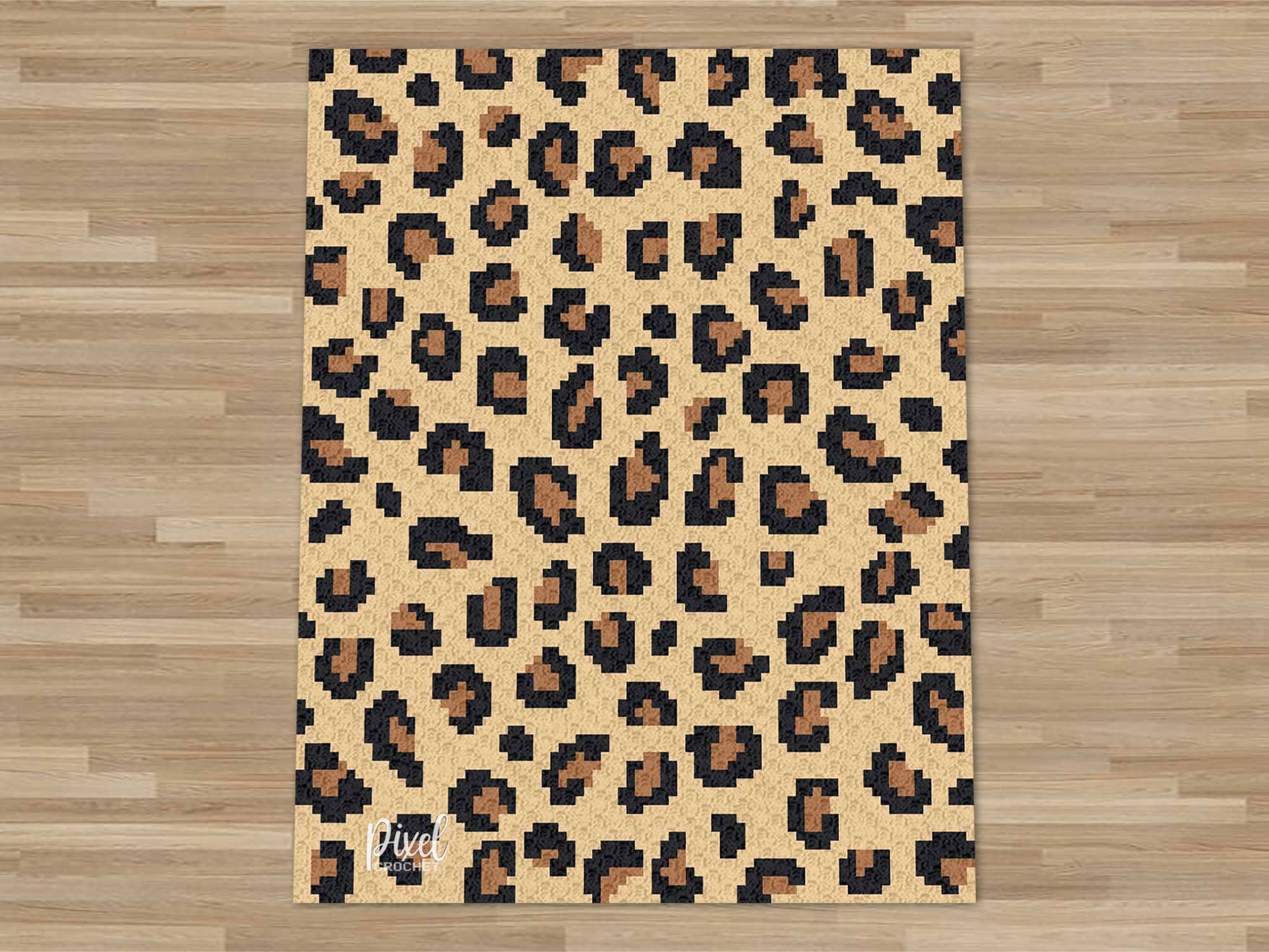 35 Endangered Animal Crochet: Leopard Crochet Patterns 8 C2C Leopard Print Blanket Crochet