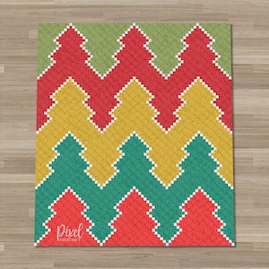 C2C Christmas Forest Crochet Pattern