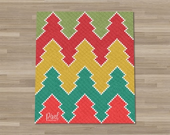 C2C Christmas Forest Crochet Pattern