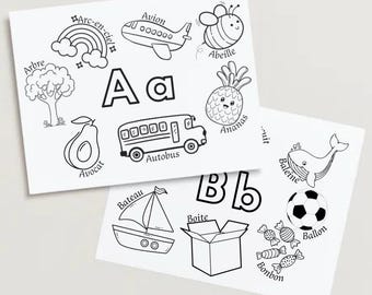 FRENCH - Coloring ABCs
