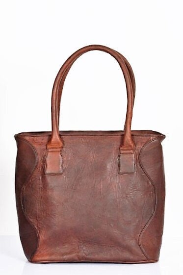 Inside of Vintage Brown Purse Isolated Stock Photo - Image of