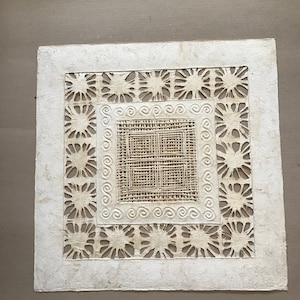 Love paper. Wall decor art. Tree bark art. Mural decor. Mexico handcraft. Free shipping