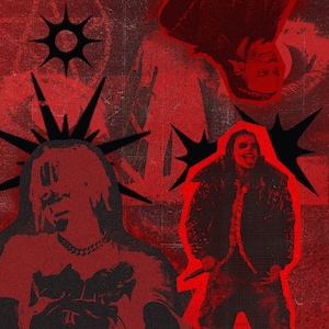 Impresión cuadrada digital - Rap, Playboi Carti, Lil Uzi Vert, Trippie Red