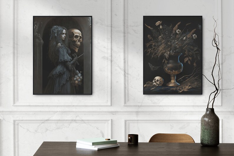 Dark Academia Wall Art Bundle Set of 4 Prints | Gallery Print Set ...
