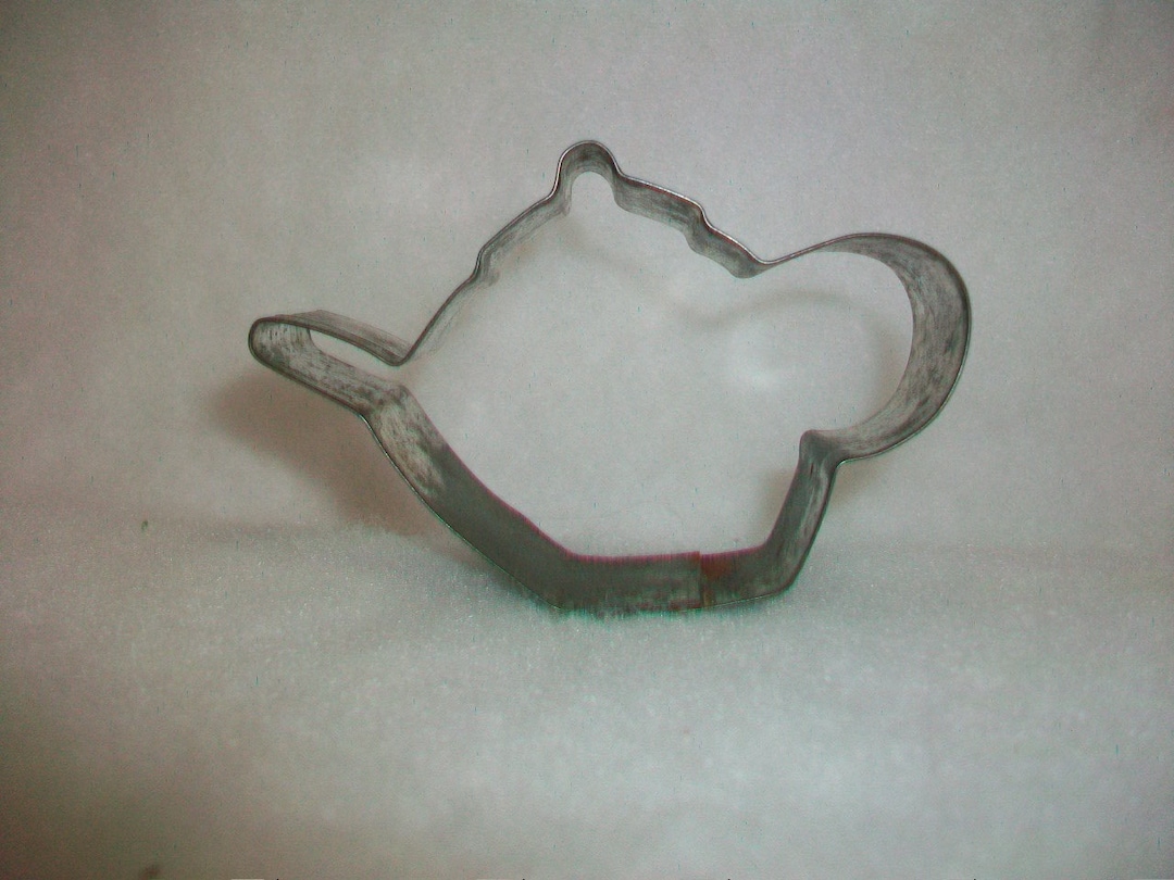 Unique Vintage Teapot Shaped Cookie Cutter Metal in Very Nice Condition A Fun Unusual Shape