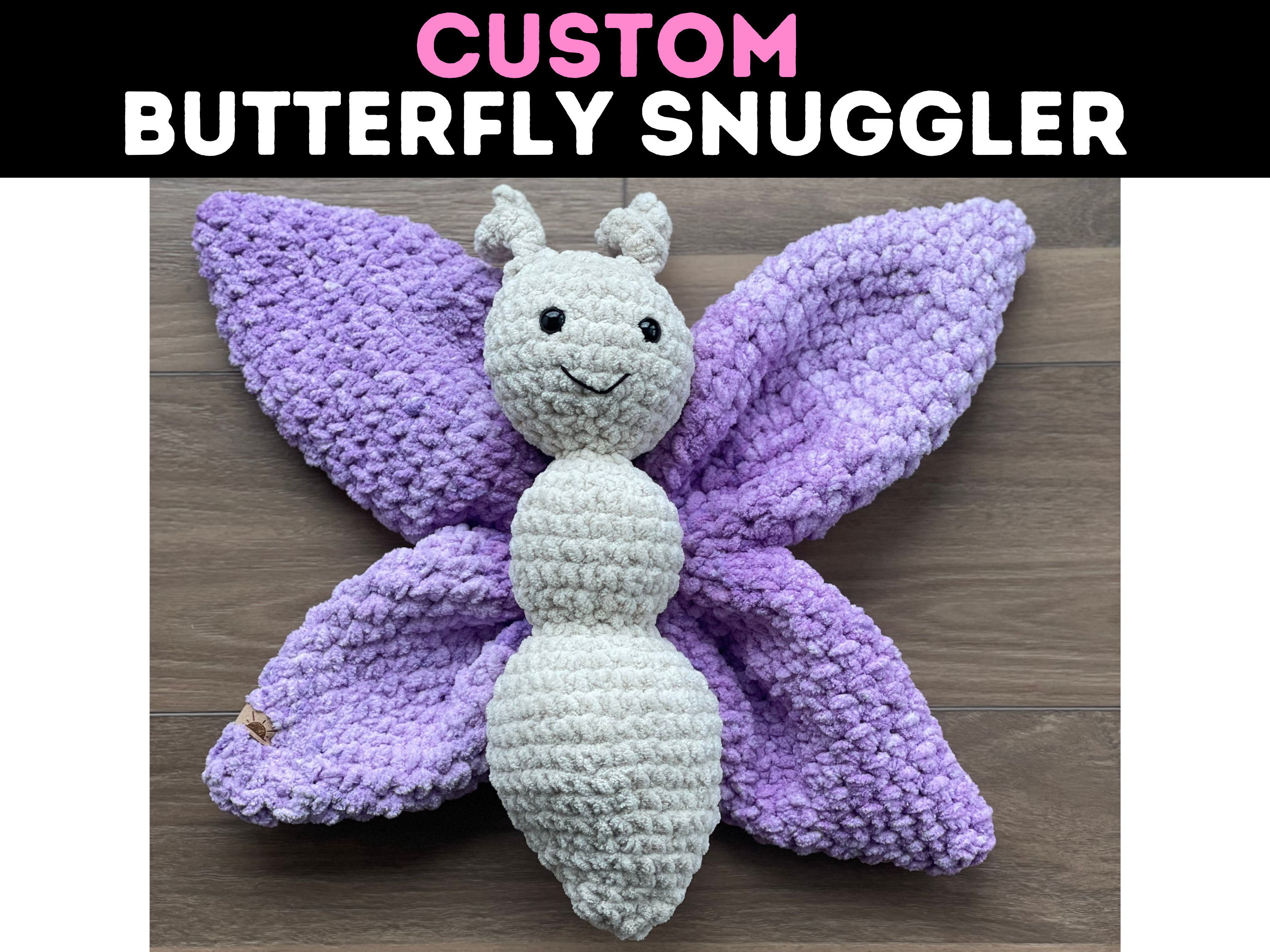 Handmade Crochet Newborn Sleeping Mate Butterfly Gift Set (5pc) – Baby Shower Gift main image 1