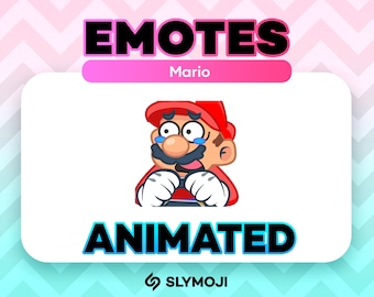 Animated Mario Steer Emote - Funny Mario Kart Twitch Emoji - Instant Download