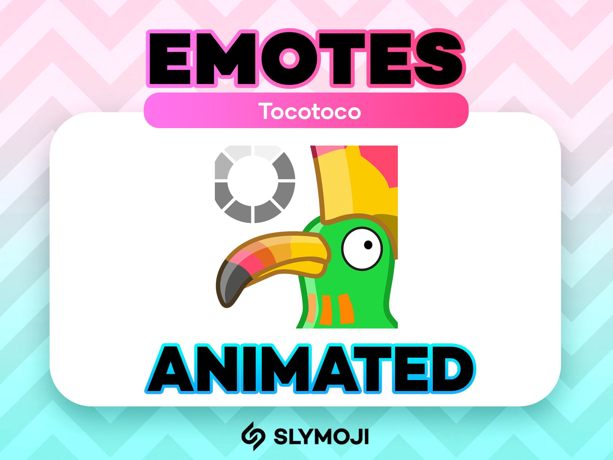 Animated Tocotoco Blank Derp Emote - Funny Palworld Twitch Emoji - Instant Download