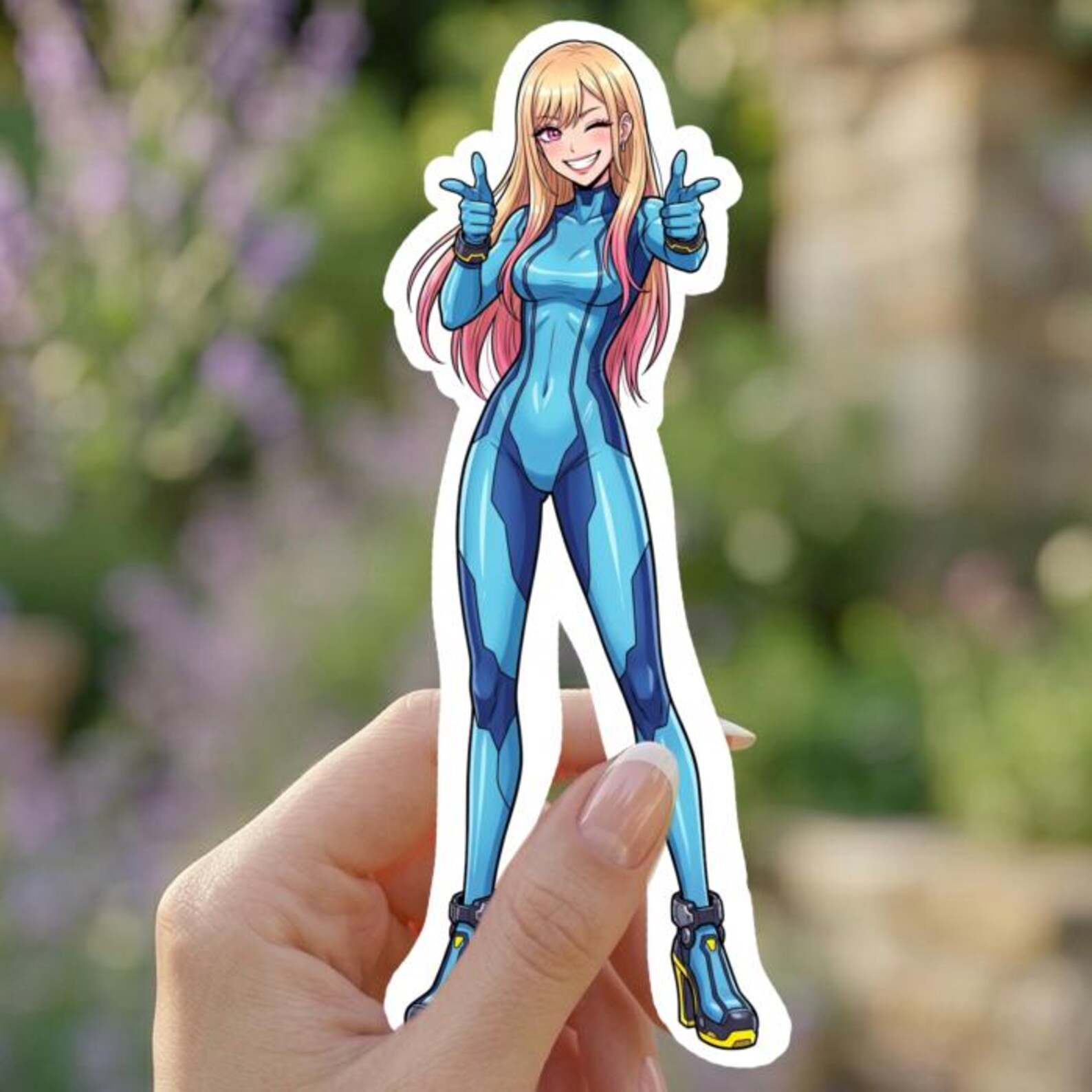 Marin Kitagawa Zero Suit Samus Cosplay Sticker | My Dress up Darling ...