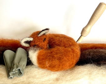 Needle Felted Fox: DIY Craft Instructions (PDF Download)