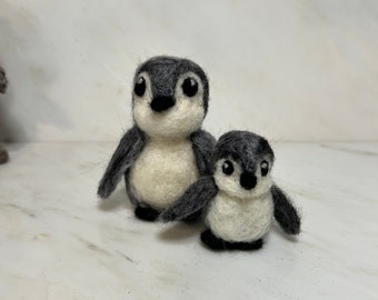 Make Your Own Needle Felted Wool Penguin Kit