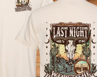Last Night We Let the Liquor Talk Shirt, Country Music Tshirt, Comfort Colors, Concert T shirt, Music Festival Shirt, Oversized Tee,  Unisex