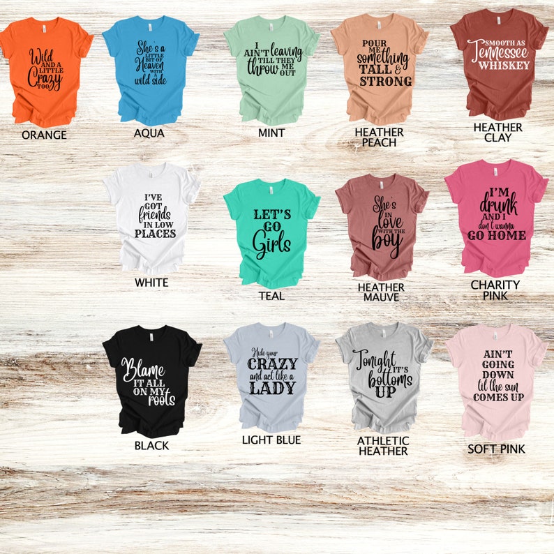 Country Music Bachelorette Party Shirts Country Song Lyric - Etsy