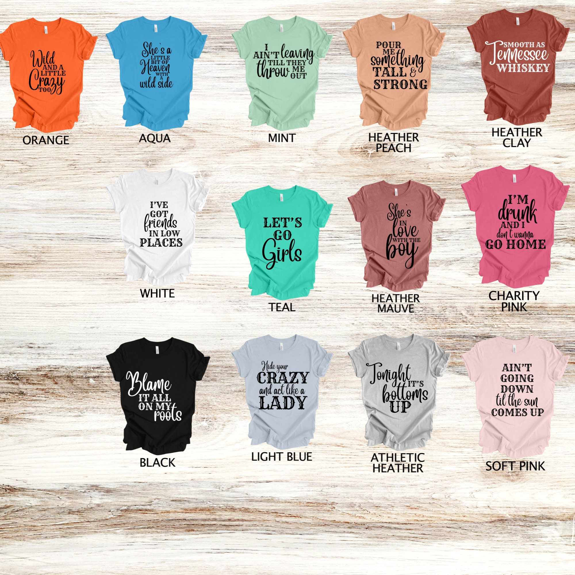 Country Music Bachelorette Party Shirts Country Song Lyric - Etsy