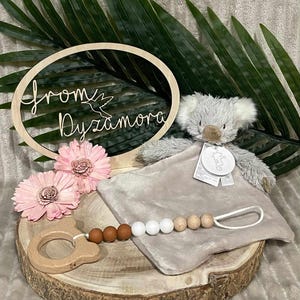 Comfort blanket Koala, personalizable with name and date - christening gift - baby party - birth - birthday - baby gift