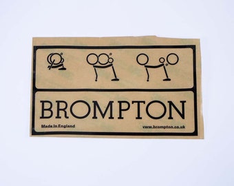 Brompton Metallic Frame Aufkleber für Brompton Faltrad