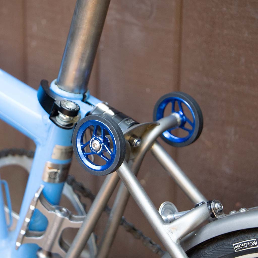 Ruota Anteriore Brompton Originale, Nera Con Raggi Argento – Rimossa Da Bici Nuova, Risparmi £72!