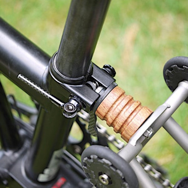 Retro Style Wood Suspension Block for Brompton Folding Bike