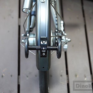 Easy Wheels Adapter on Mudguard for Brompton Folding Bike