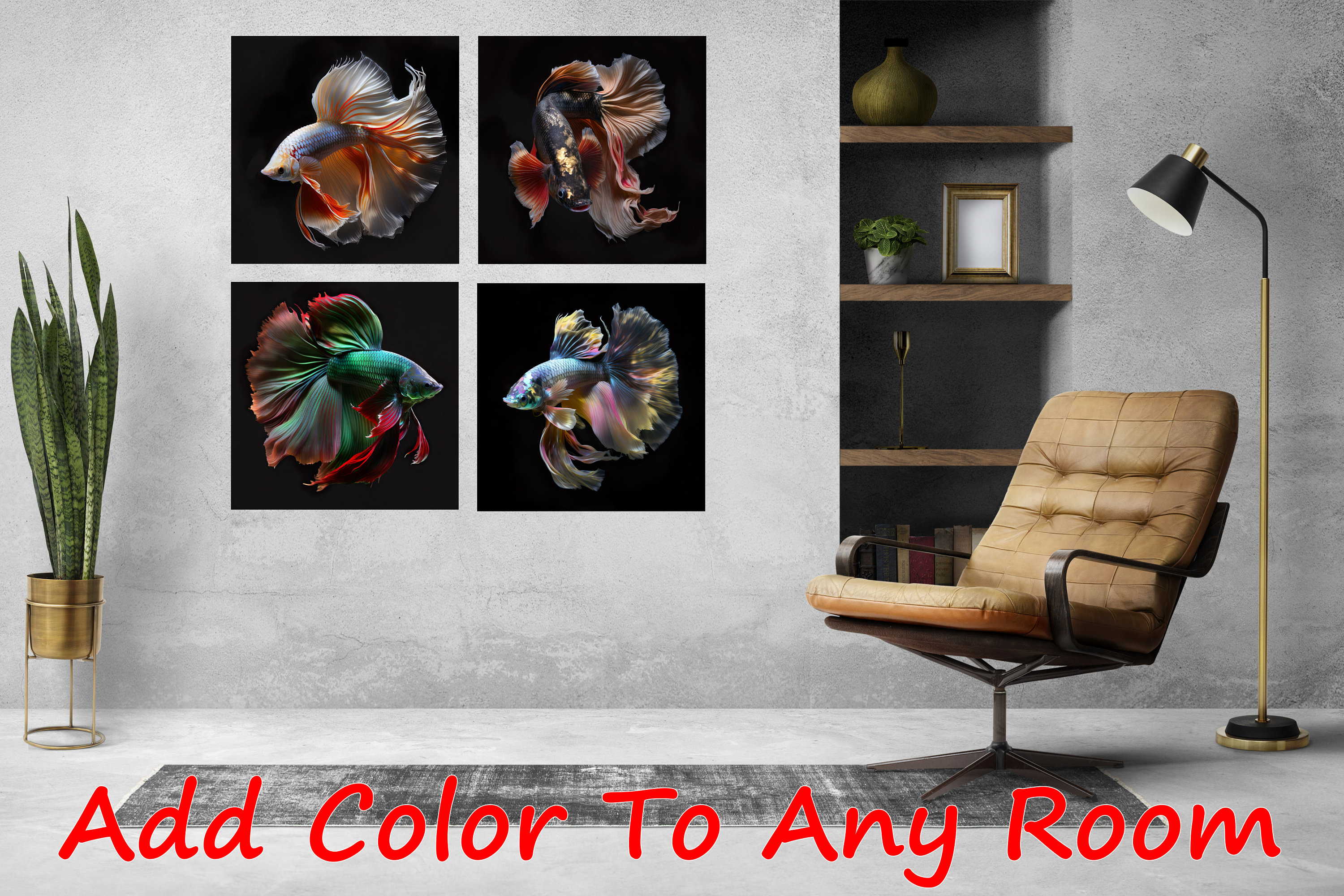 Beautiful Betta Art Rainbow Vibrant Koi | Digital Download by Aisight ...