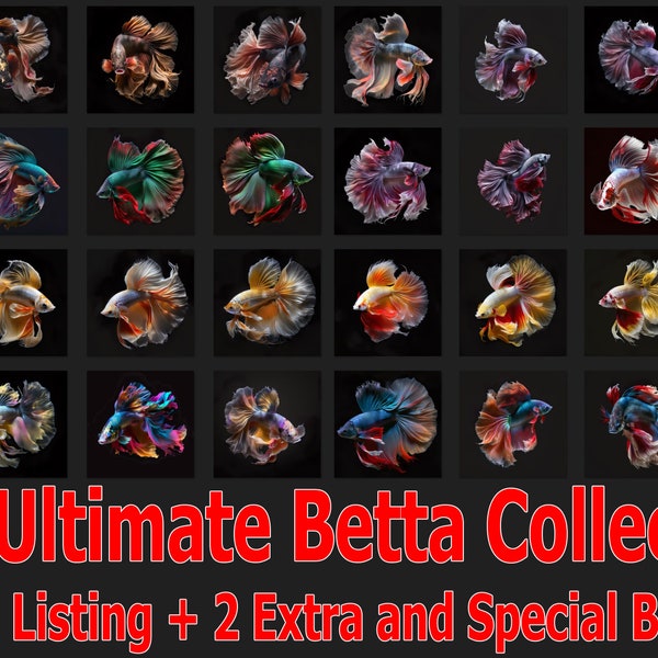 Die ultimative Betta-Kollektion Wunderschöne Betta-Kunst, einschließlich der EXKLUSIVEN vier Betta Samurai | Sofortiger digitaler Download von AiSight