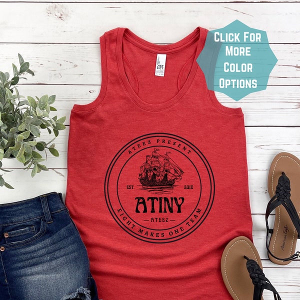 Atiny Tank top, Kpop Shirt, Kpop merch, kpop clothing, K-pop fandom,  kpop shirts, Mingi, Hongjoong, Yunho, Woosan, choi San, workout shirt