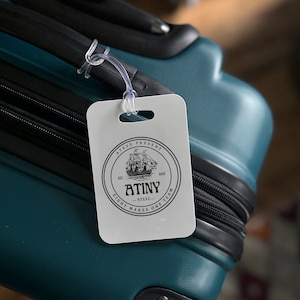 Atiny Luggage Tag with Patch Style Art, K-pop azia Concert Korean travel Hongjoong Seonghwa Yunho Yeosang San Mingi Wooyoung Jongho, Halazia