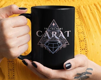 Tazza Boho Carat, tazza da caffè K-pop da 15 once, regalo kpop, Hoshi, S.Coups, The8, Mingyu, Vernon, Dino, tazza kpop, merchandising kpop, 17, Joshua, Jeonghan